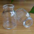 Miniature 50Ml Clear Flat Borosilicate Glass Injection Bottle